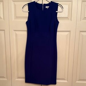Calvin Klein ladies sheath dress, royal blue, size 8